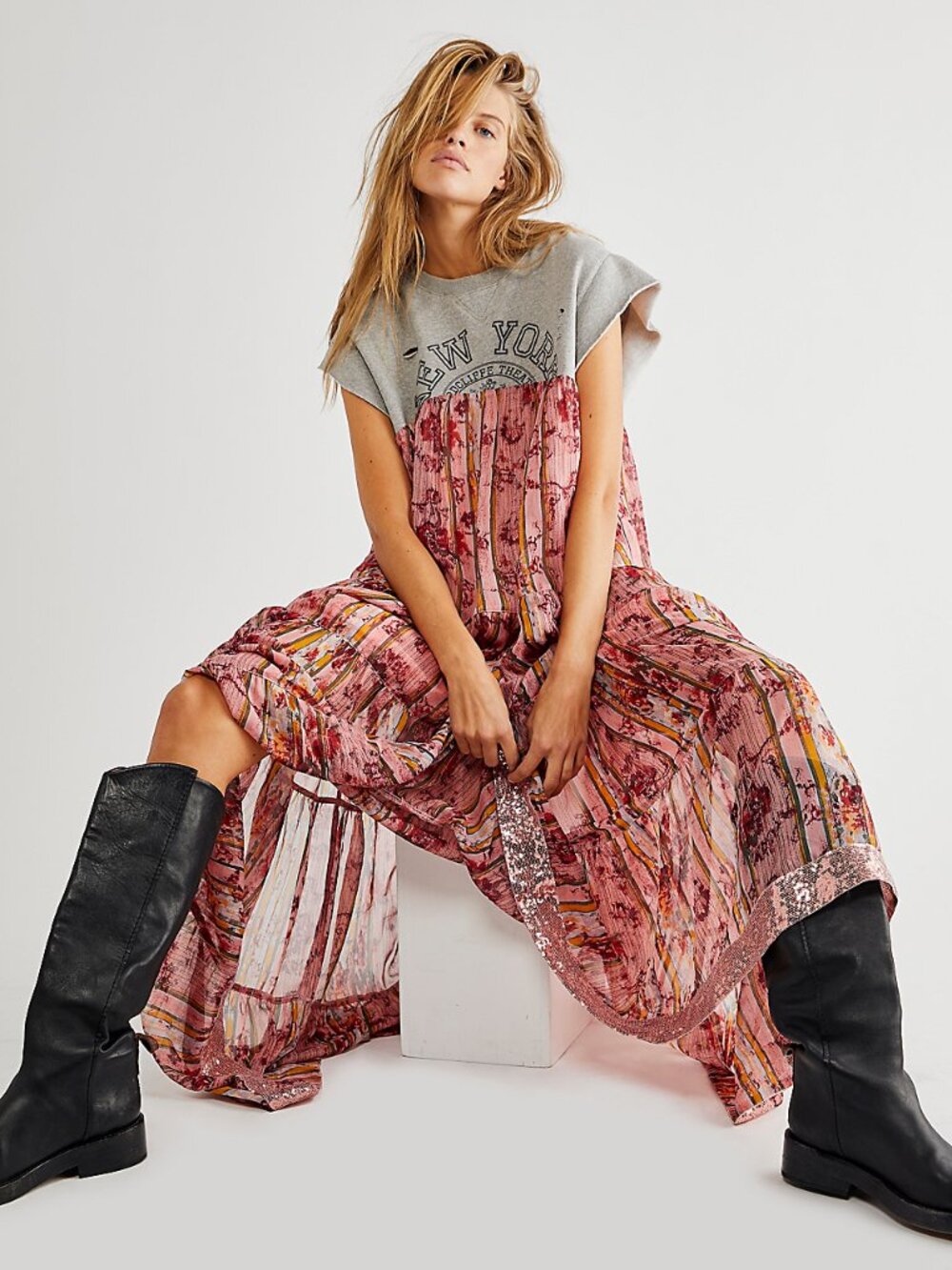 Free People Wallpaper Maxi Dress - sz M